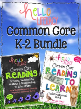 Preview of Hello Common Core Reading BUNDLE: RL & RIT Packs {K-2}