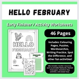 Hello February | Monthly Activity Packet [No Prep]