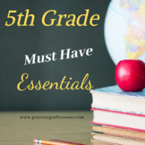 Hello Fifth ⭐ 5th Grade Fall Activities Curriculum Bundle
