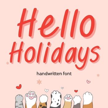 Hello Font by PUI ART | TPT