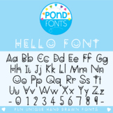 Hello Font by Graphics From the Pond