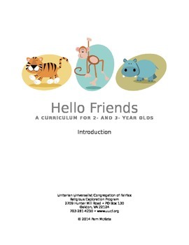 Preview of Hello Friends! [PREVIEW] Entire Year Preschool Curriculum for 2-3 Year Olds