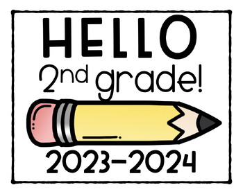 Hello Goodbye Grade Level Signs By Fireworks In First Tpt