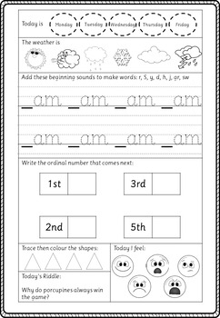 Hello July Morning Work - Kindergarten ~ Australian Edition by The ...