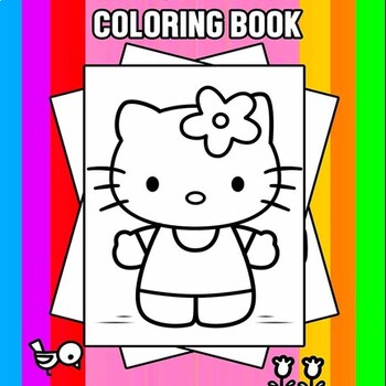 Hello Kitty Adult Coloring Book Stress Relieving Designs For