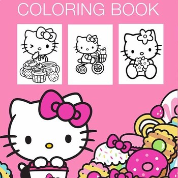 Hello Kitty Coloring pages by Coloring Book HKM