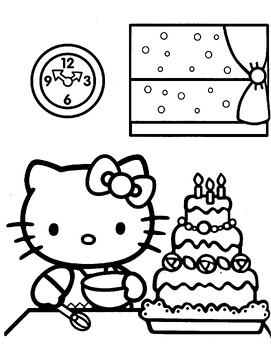 hello kitty and friends coloring sheets