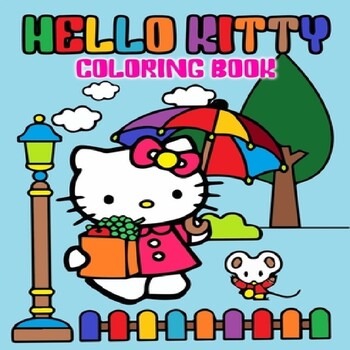 Preview of Hello Kitty Coloring Book: Unique Different Illustration of Hello Kitty