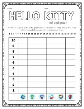 Hello Kitty Ladybug - (Chart/Graph AND Row-by-Row Written Instructions) -  07 