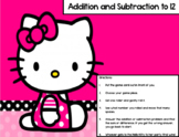 Hello Kitty Math Fluency Game (Addition and Subtraction to 12)