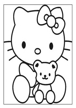 I dowloaded a bunch of free Hello Kitty coloring pages & put them into 1  PDF & thought I would share! (Links in comments) : r/ageregression