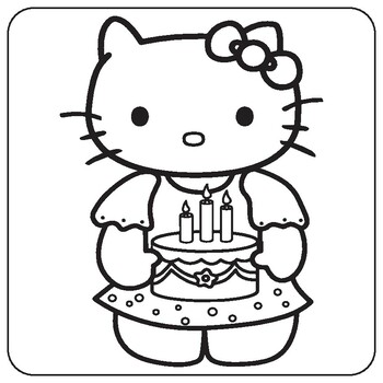 hello kitty i love you coloring pages