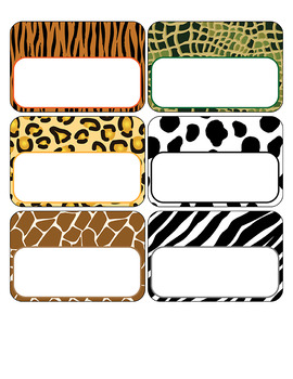 Hello My Name is name tags APT-001 by Z is for Zebra | TPT