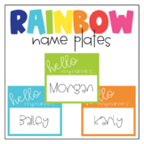 Rainbow Name Plates