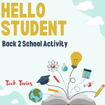 Preview of Hello New Student- Back To School 4-Part Activity