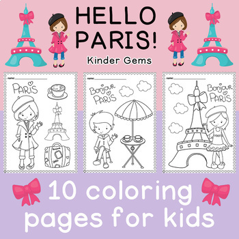 paris coloring pages for girls
