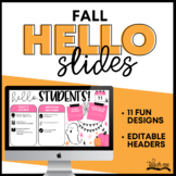 Hello Slides - Fall Theme