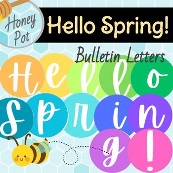 Preview of Hello Spring! Bulletin Board Letters