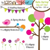 Hello Spring Set: Clip Art Graphics for Teachers