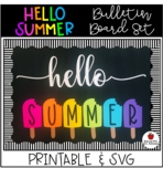 Hello Summer Bulletin Board Set-Printable & SVG