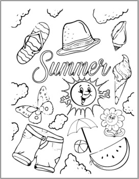 Summer Coloring Book for Kids