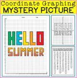 Hello Summer Coordinate Graphing Mystery Picture | End of 