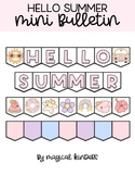 Hello Summer Mini Bulletin Banner Display