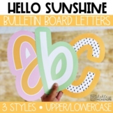 Hello Sunshine Bulletin Board Letters, A-Z, Punctuation, a