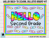 Hello Theme Back to School Bulletin Board and Door Kit wit