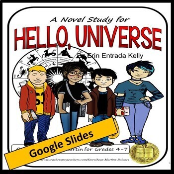 Preview of Hello Universe by Erin E. Kelly: A Google Slides Novel Study