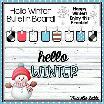 Preview of Hello Winter Bulletin Board