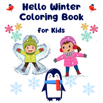 Preview of Hello Winter Coloring Pages For Kids