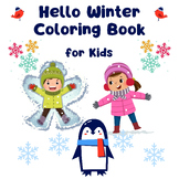 Hello Winter Coloring Pages For Kids