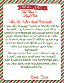 Hello and Goodbye Letters from the Elf-EDITABLE