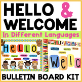 Hello, Welcome, Bye Bye in Different Languages Bulletin Bo