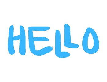 Preview of Hello in Six Languages - Free Signs for Start With Hello Week