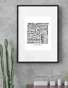 Hello in Various Languages ELL Poster by Ms B Creates | TPT