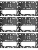 Hello {my name is}...1st day name badges