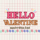 Hello valentine  | Handwritten font, Decorative Fonts, Dis