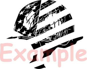Helmet USA Flag Silhouette SVG clipart army 4th July soldier fathers ...