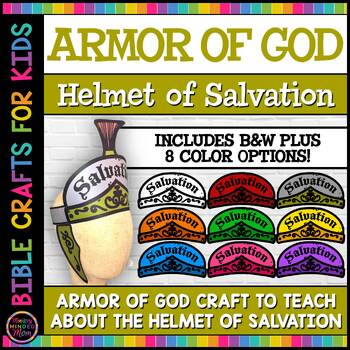 Preview of Helmet of Salvation Craft | Wearable Armor of God Costume | Paper Hat Crown