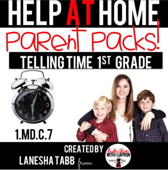 Preview of Help-At-Home Parent Packs: ANALOG CLOCKS- 1st Grade