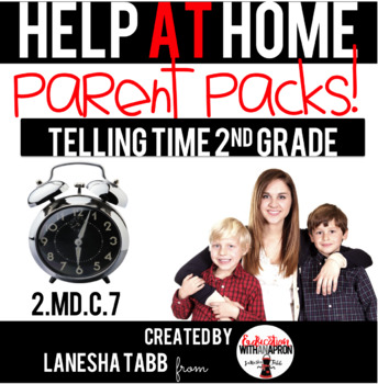Preview of Help-At-Home Parent Packs: ANALOG CLOCKS- 2nd Grade