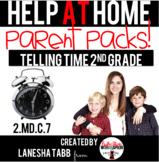 Help-At-Home Parent Packs: ANALOG CLOCKS- 2nd Grade