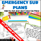 Emergency Sub Plans Grades 2nd 3rd and 4th