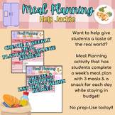 Help Jackie! Meal Planning & Budgeting Activity for Economics