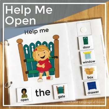 Preview of AAC Core Word Vocabulary | Interactive Book Speech Therapy | Help Me Open