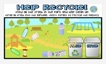 Preview of Help Recycle: Interactive Google Slide