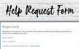 Help Request Form | Google Forms | Digital Learning | Editable 