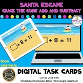 Help Santa Escape Add and Subtract Unknown Addend Digital 